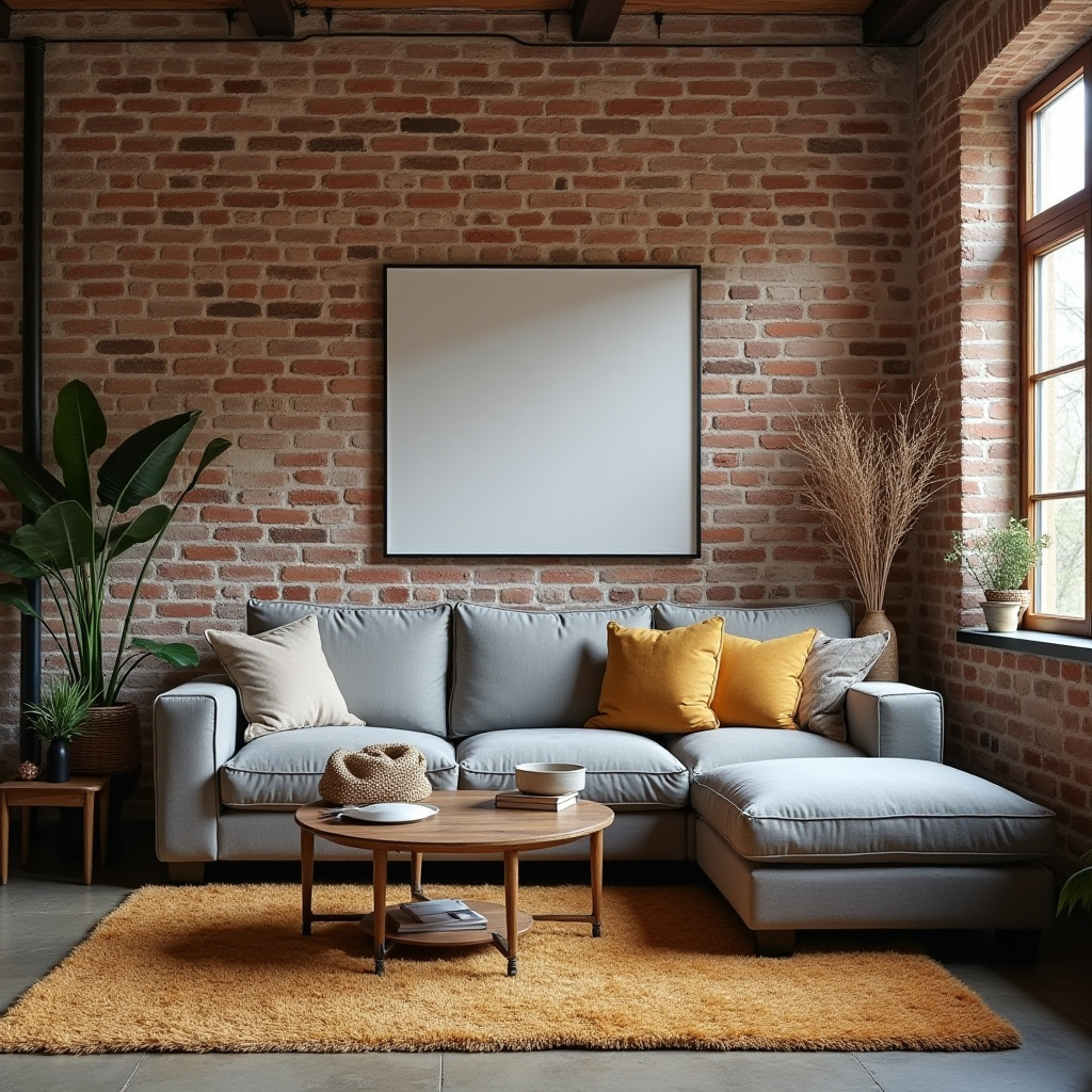 Brick Wall Living Room 26