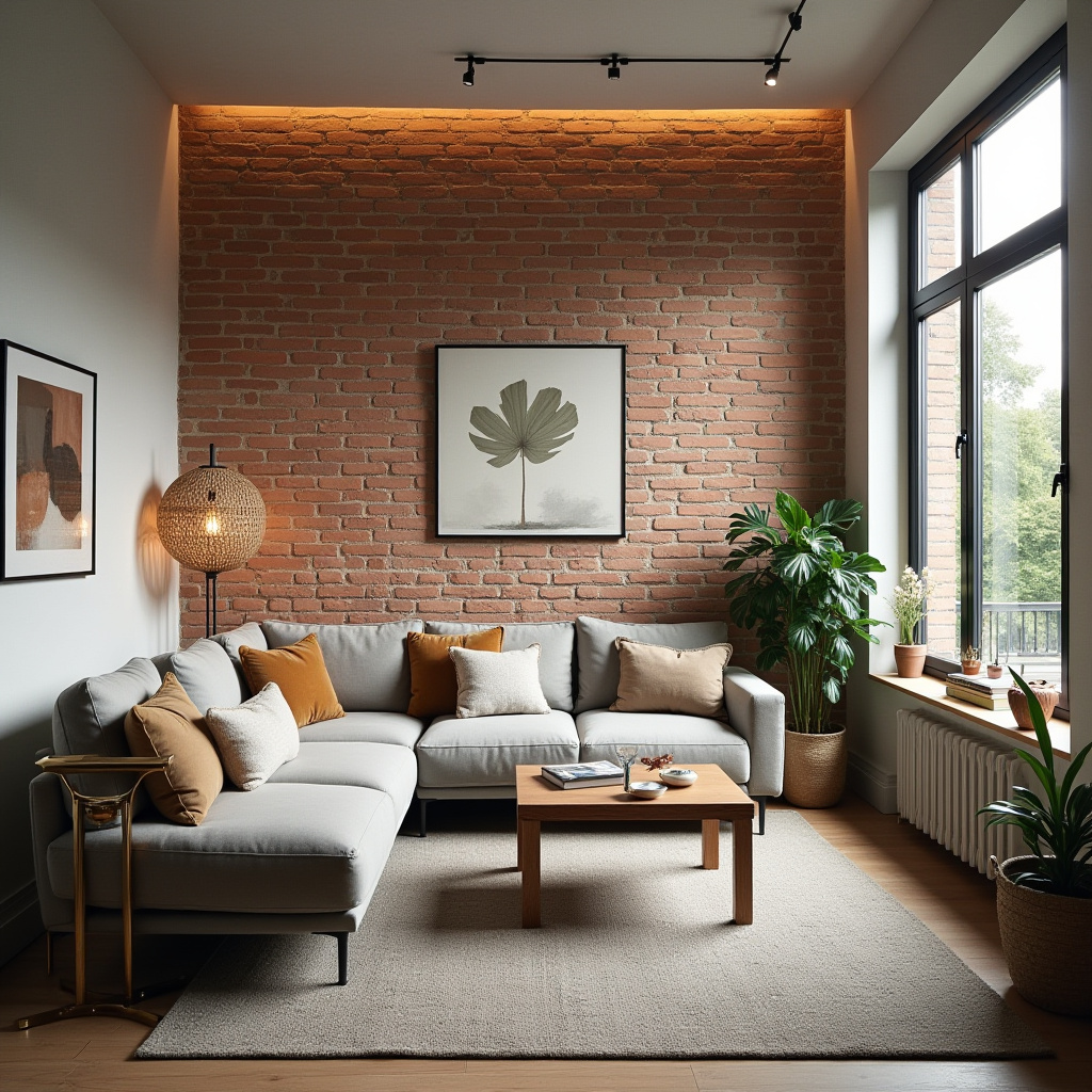 Brick Wall Living Room 30