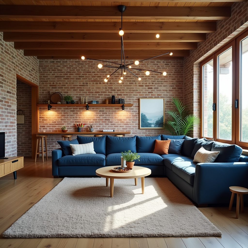 Brick Wall Living Room 7