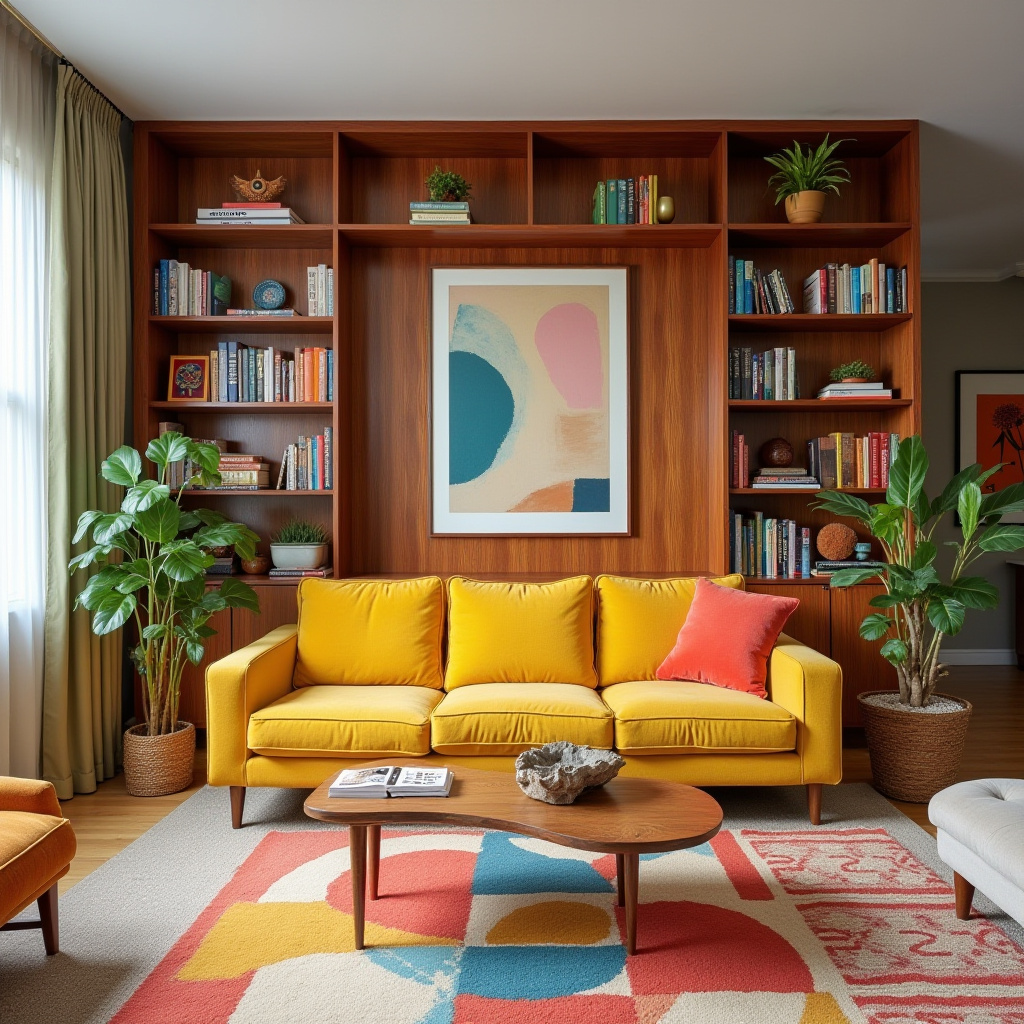Built In Wall Shelves Living Room 11