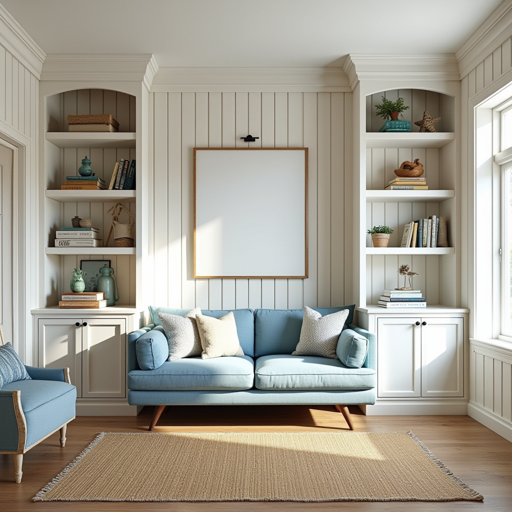 Built In Wall Shelves Living Room 19