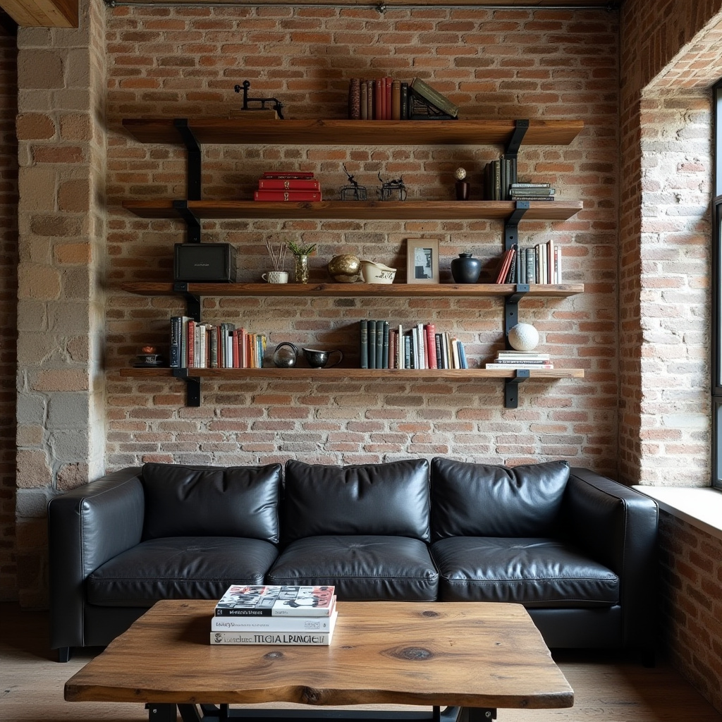 Built In Wall Shelves Living Room 2