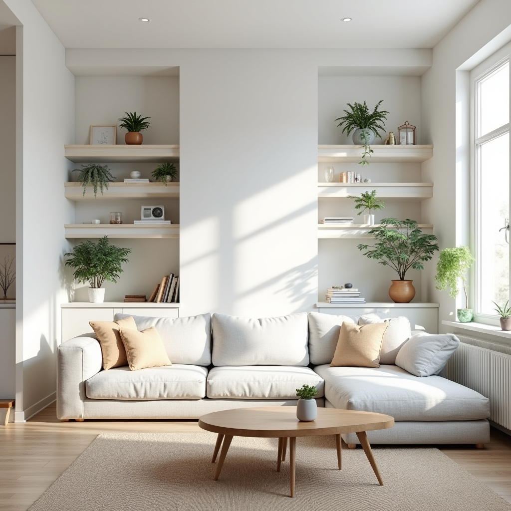 Built In Wall Shelves Living Room 28