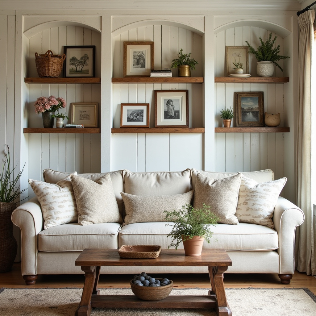 Built In Wall Shelves Living Room 4