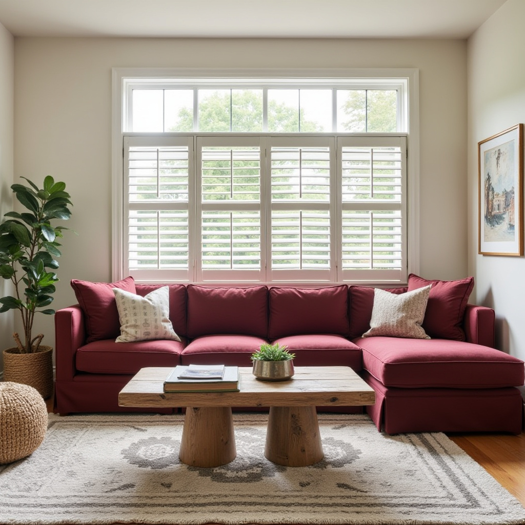 Burgundy Living Room 10