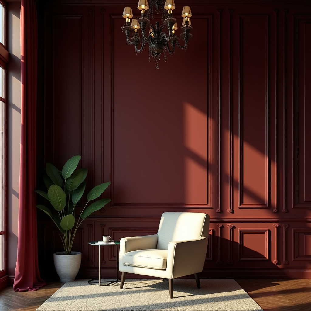 Burgundy Living Room 2