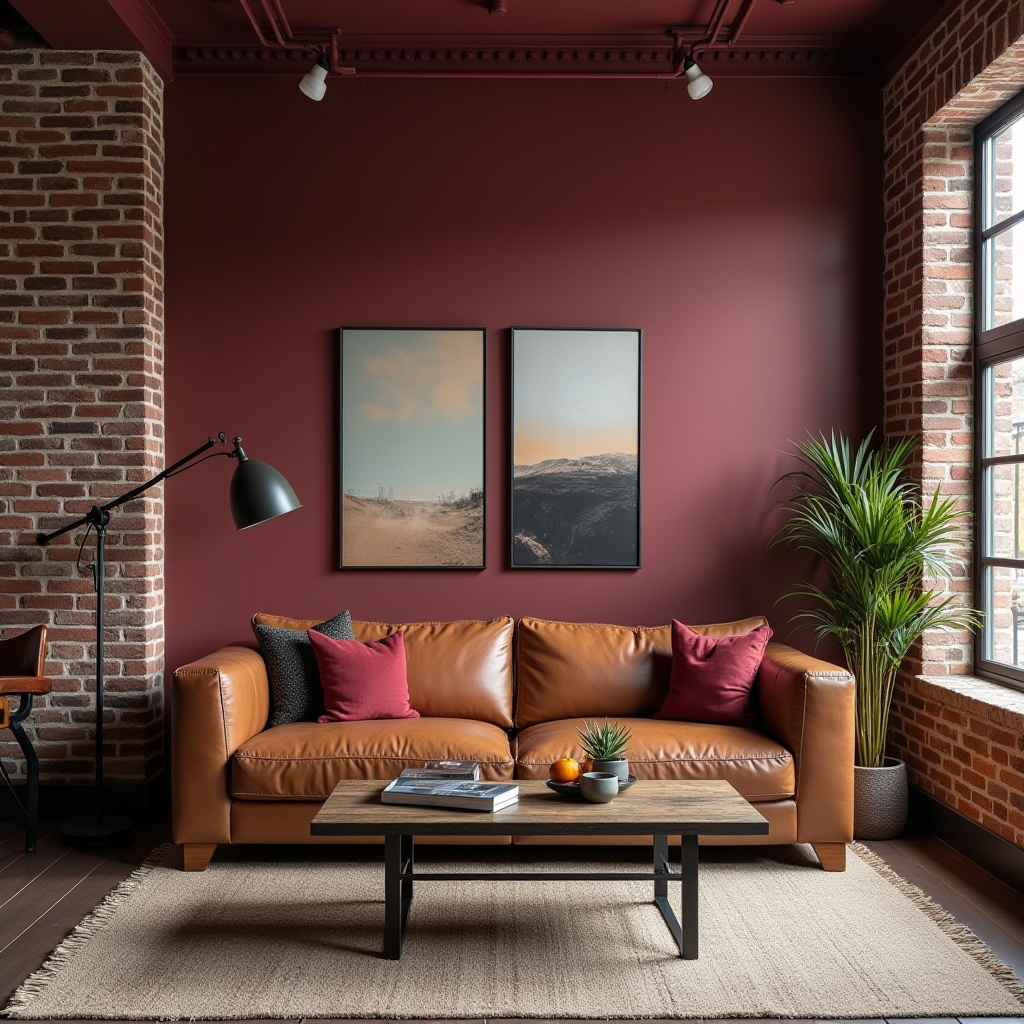 Burgundy Living Room 3