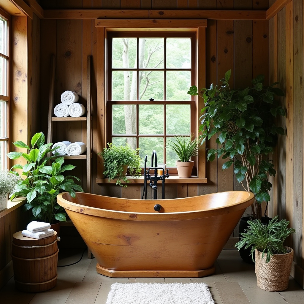 Cabin Bathroom Ideas Rustic 20