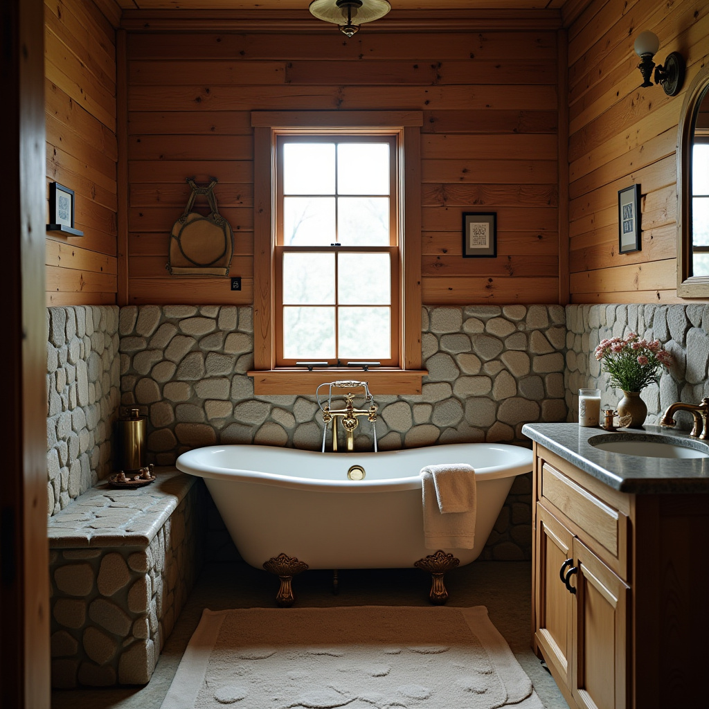 Cabin Bathroom Ideas Rustic 25