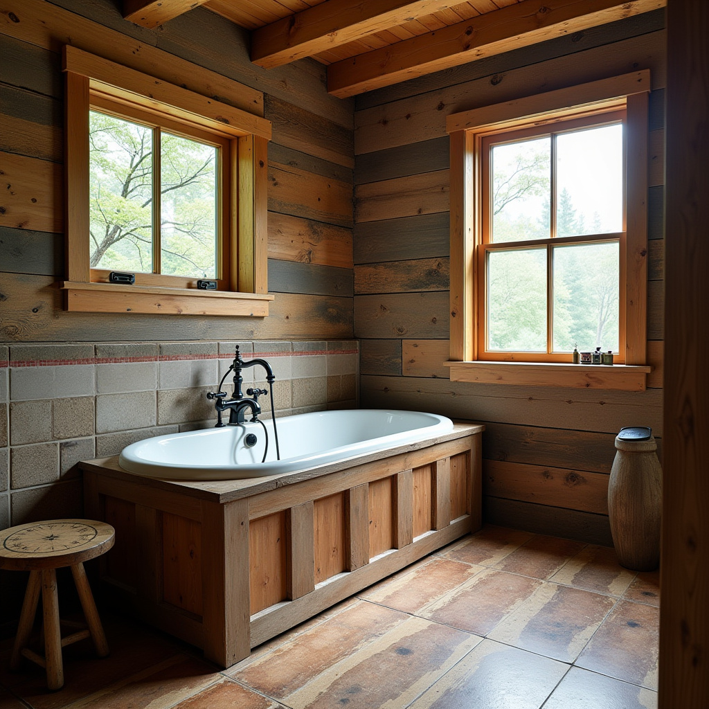 Cabin Bathroom Ideas Rustic 26