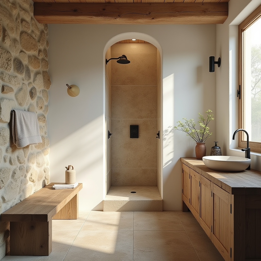 Cabin Bathroom Ideas Rustic 28
