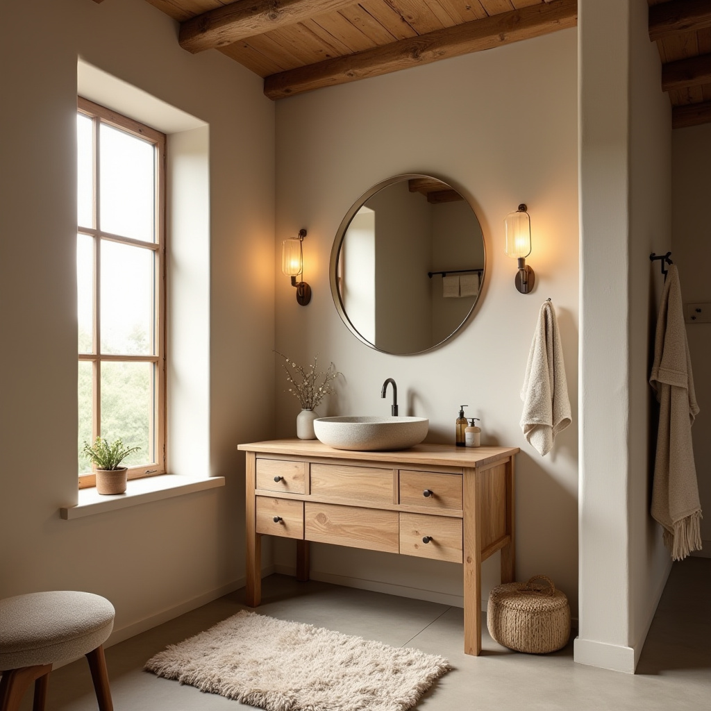 Cabin Bathroom Ideas Rustic 29