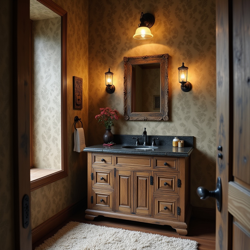 Cabin Bathroom Ideas Rustic 8