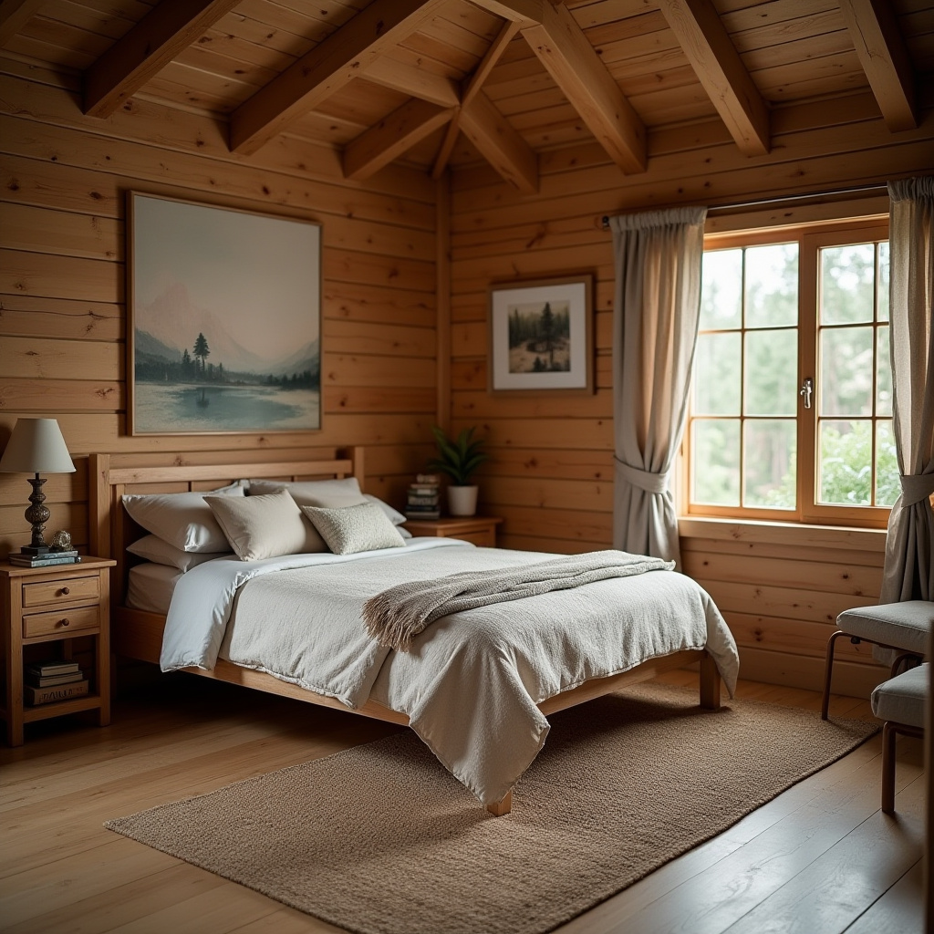 Cabin Bedroom Ideas Rustic 16