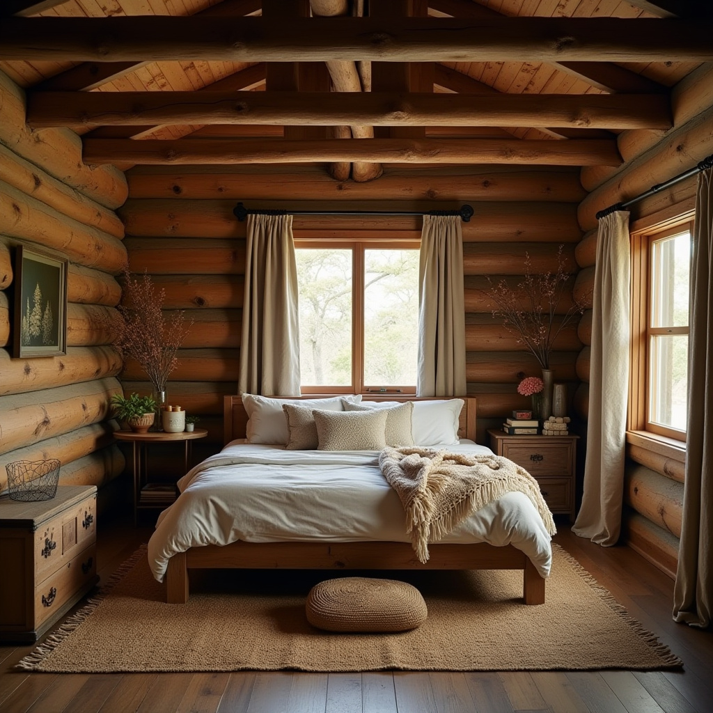 Cabin Bedroom Ideas Rustic 24