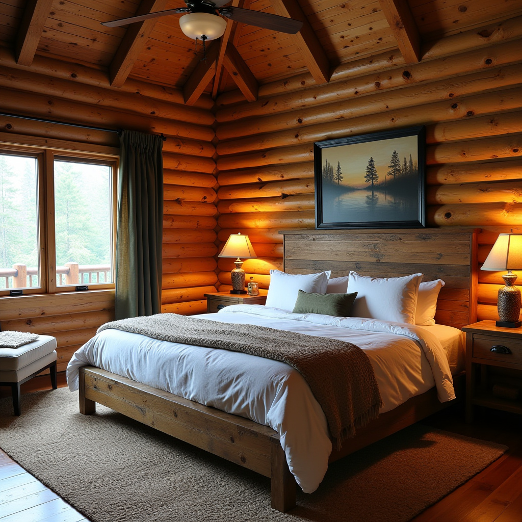 Cabin Bedroom Ideas Rustic 26
