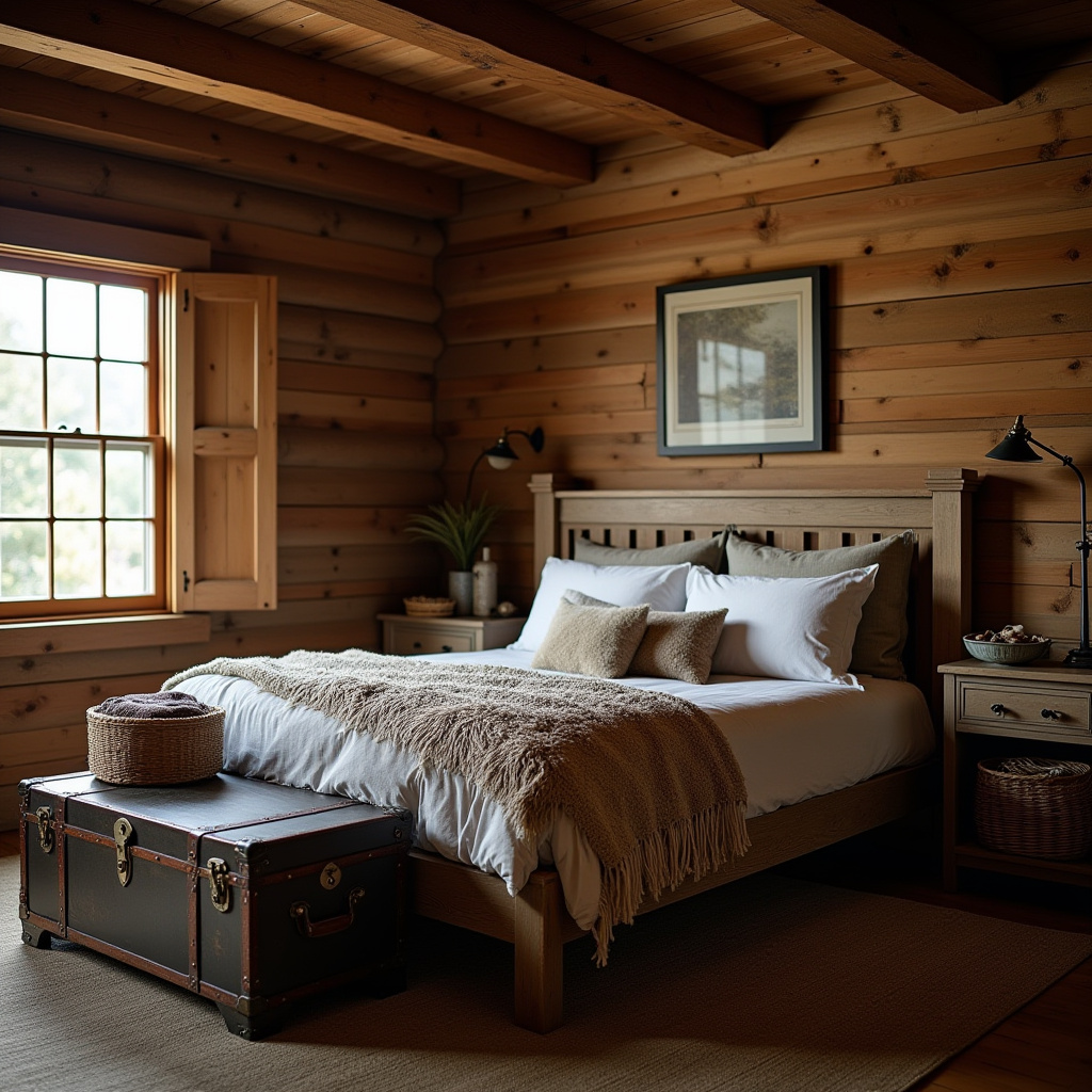Cabin Bedroom Ideas Rustic 3
