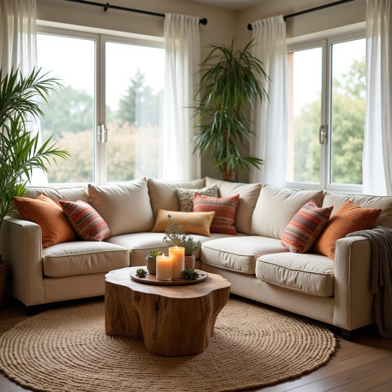 Cozy Boho Living Room 1