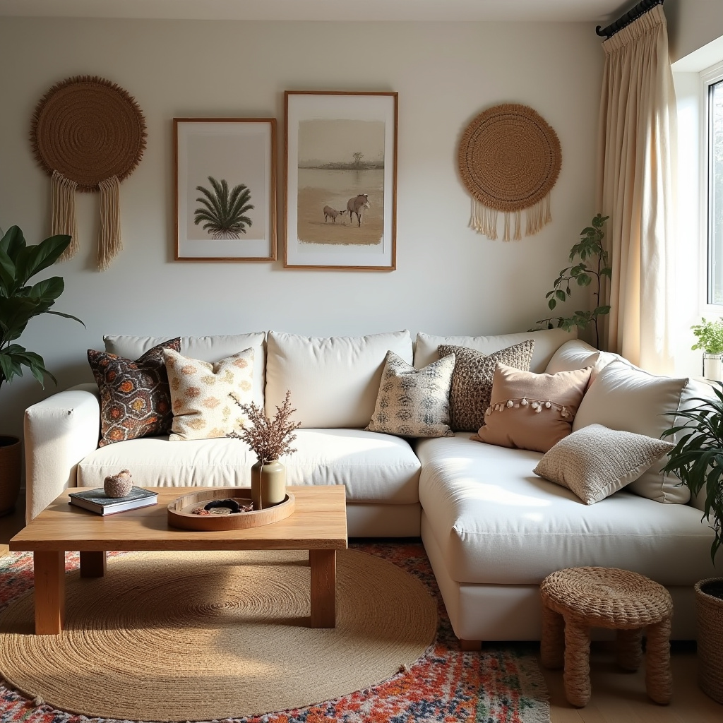 Cozy Boho Living Room 10