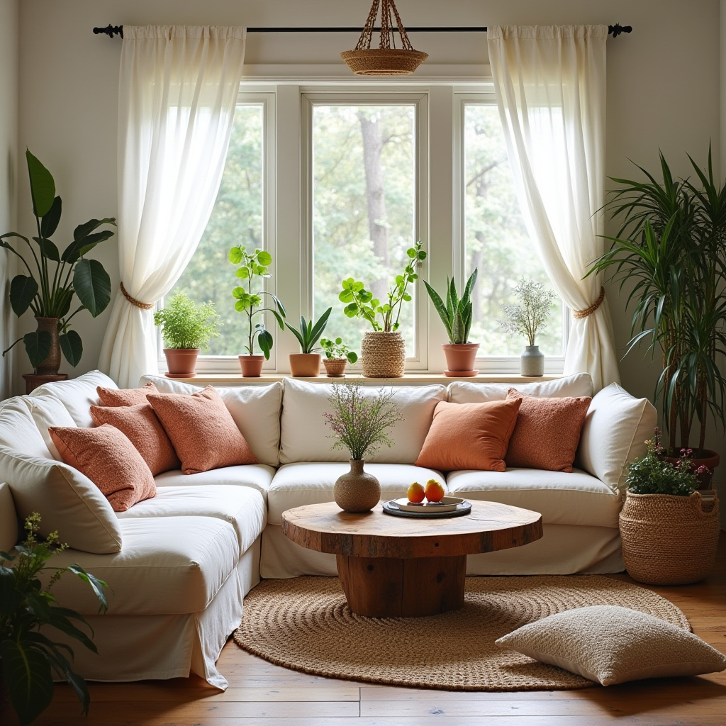 Cozy Boho Living Room 16