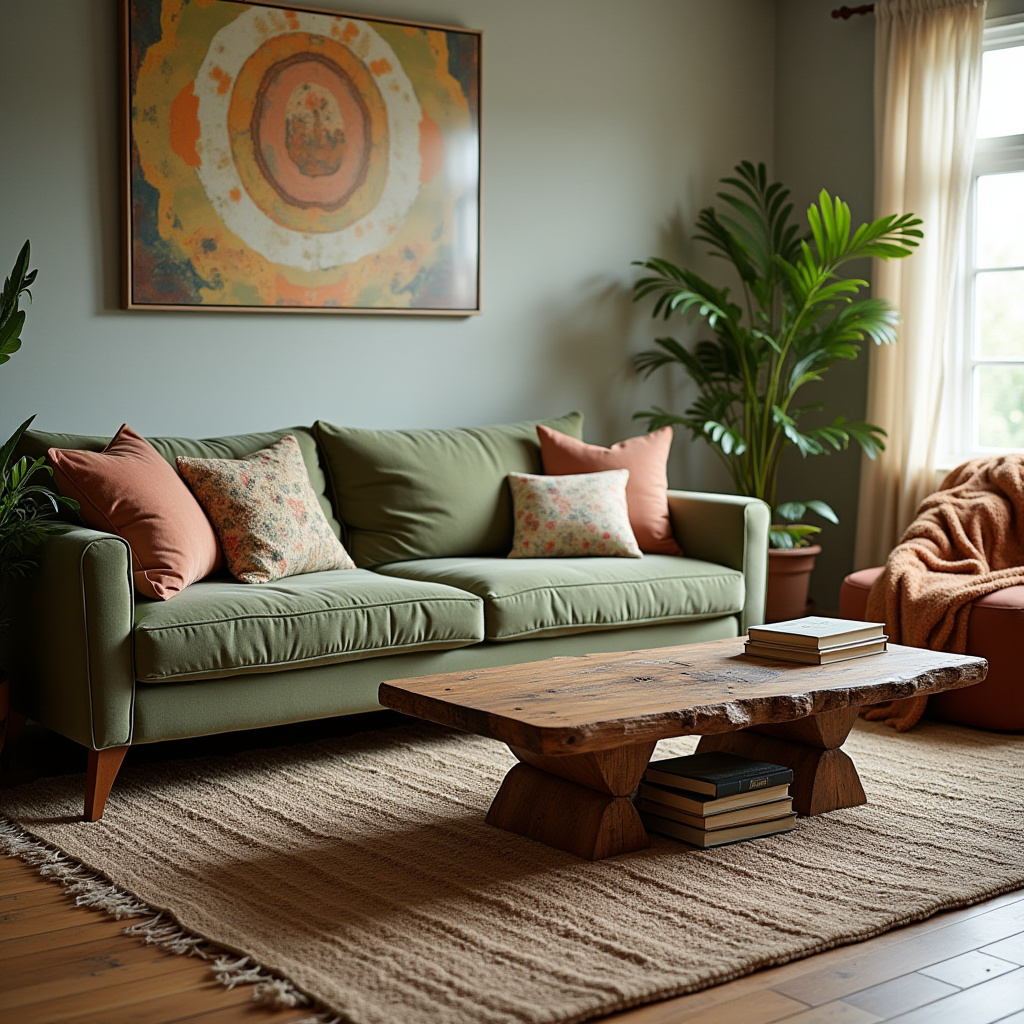 Cozy Boho Living Room 18