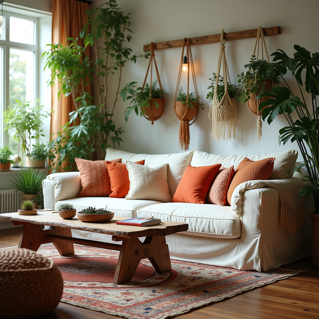 Cozy Boho Living Room 20