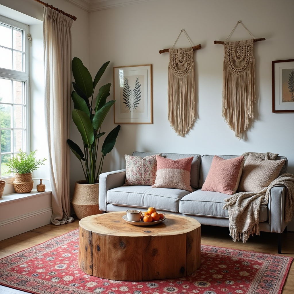 Cozy Boho Living Room 27