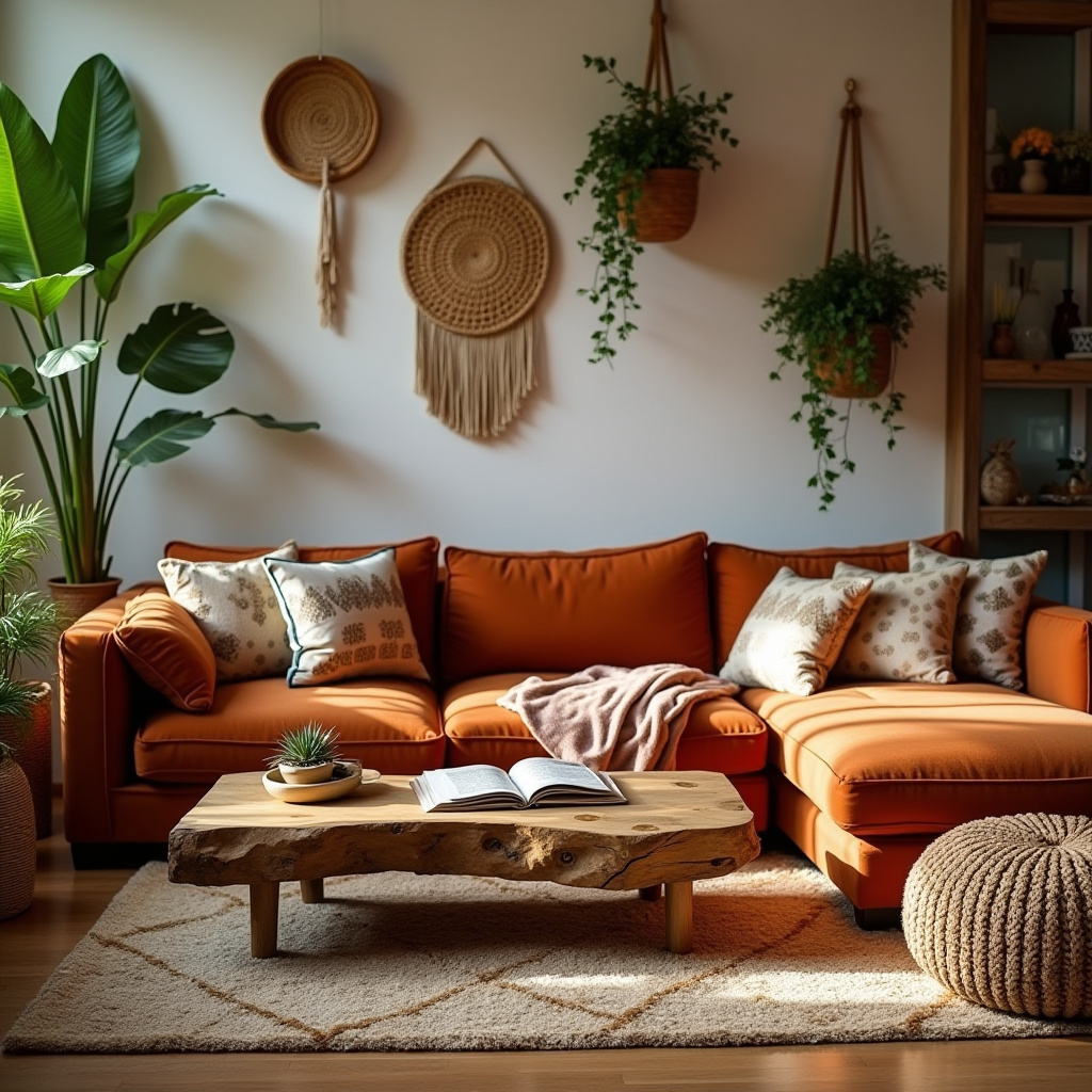 Cozy Boho Living Room 28
