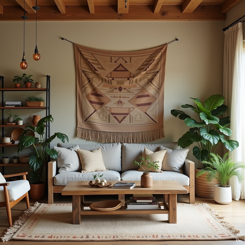 Cozy Boho Living Room 6