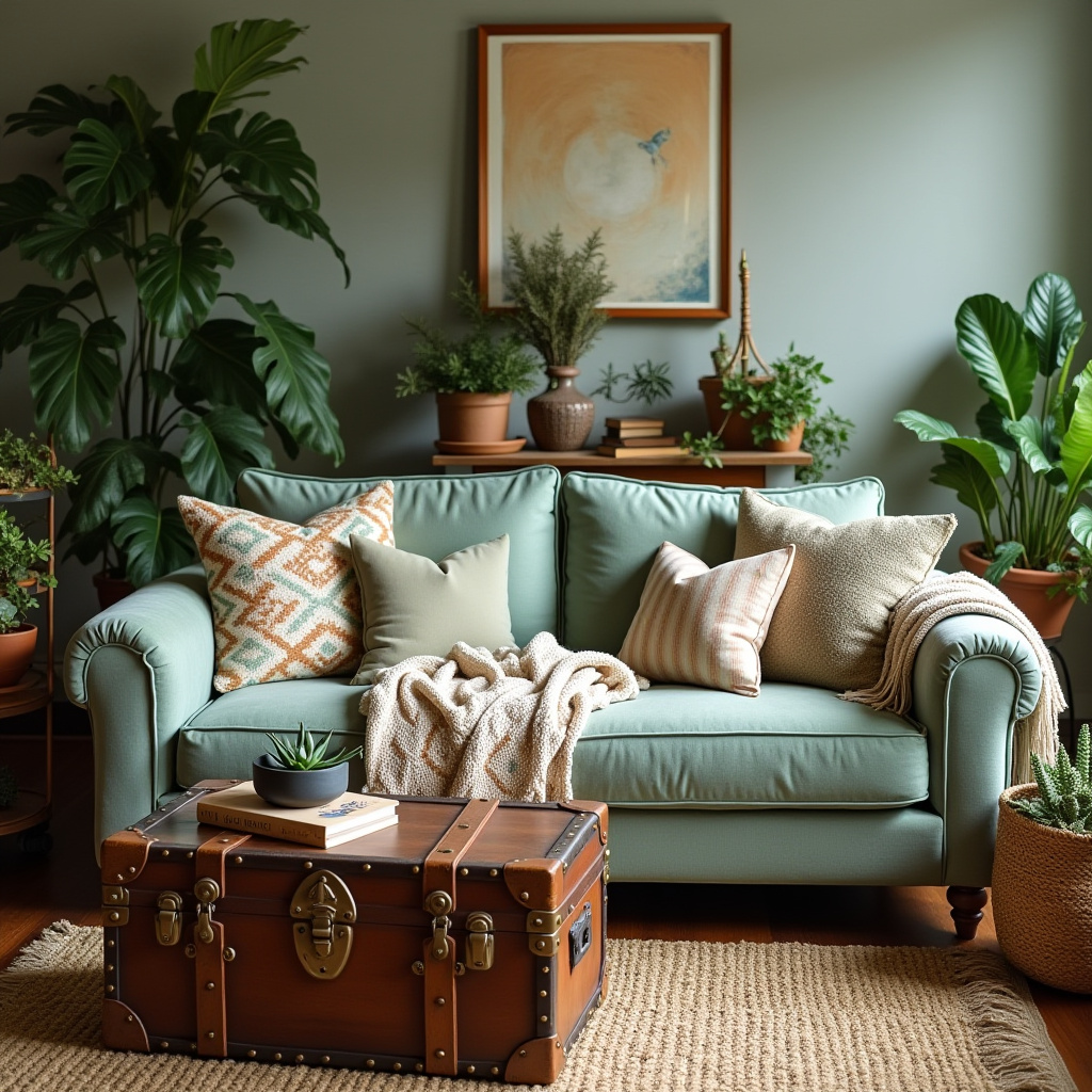Cozy Boho Living Room 7