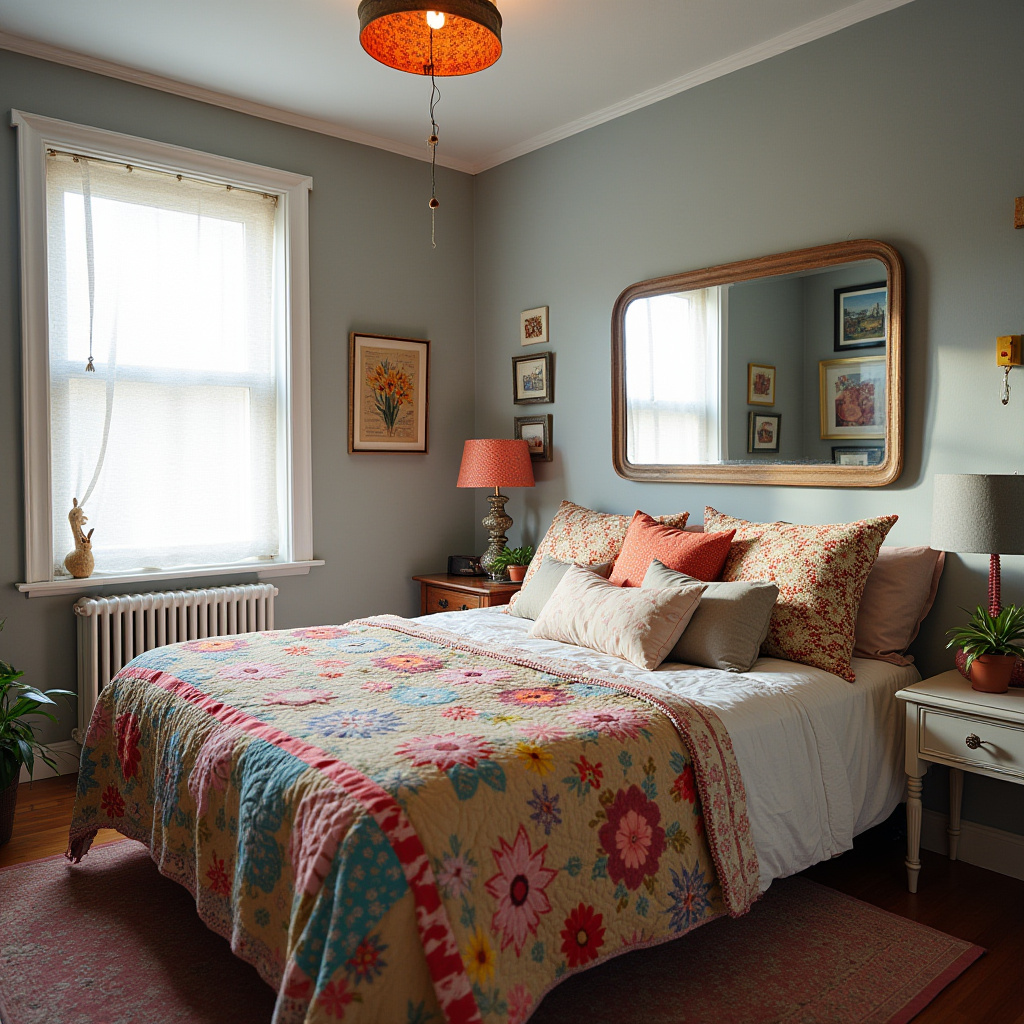Cozy Eclectic Bedroom 14
