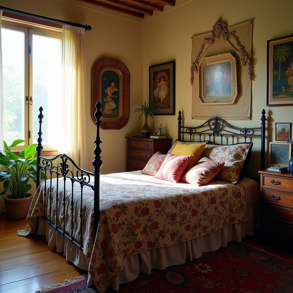 Cozy Eclectic Bedroom 30