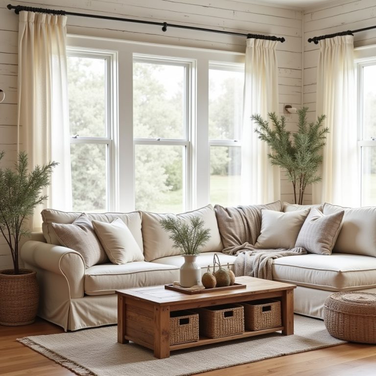 Cozy Farmhouse Living Room 1