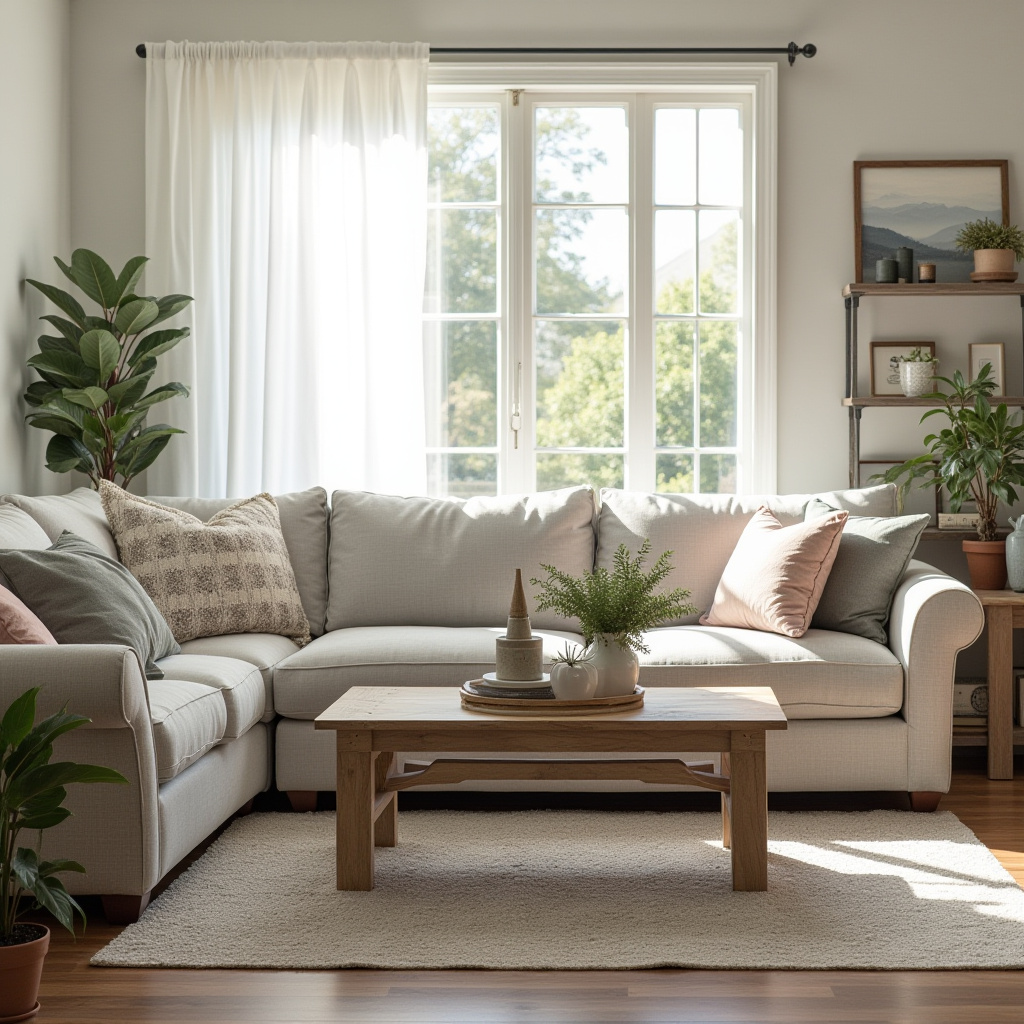 Cozy Farmhouse Living Room 14