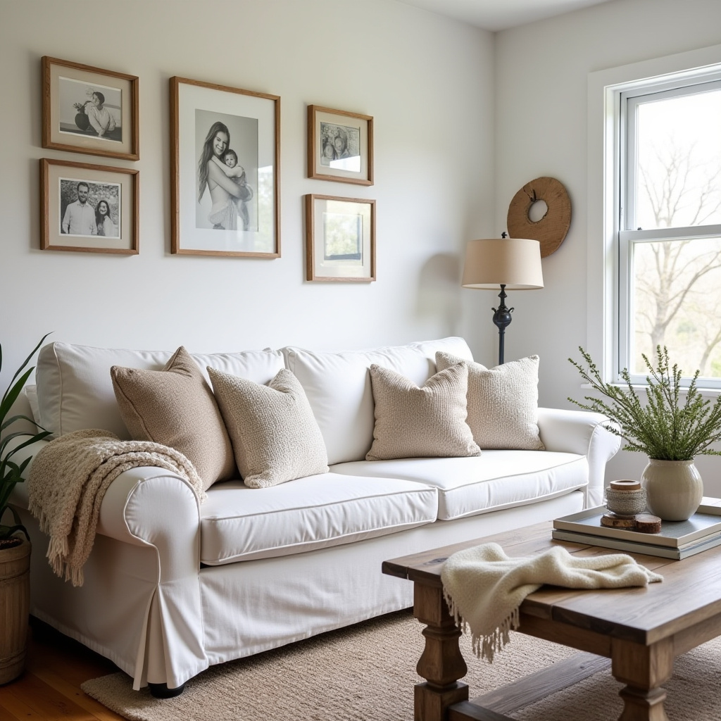 Cozy Farmhouse Living Room 16