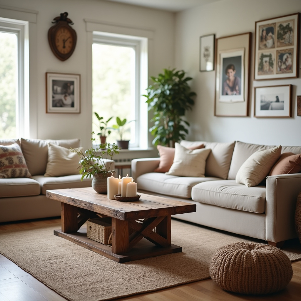 Cozy Farmhouse Living Room 17