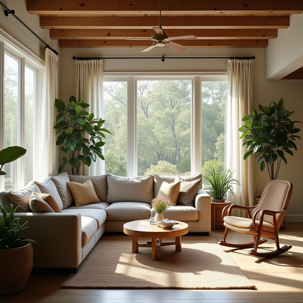 Cozy Farmhouse Living Room 18