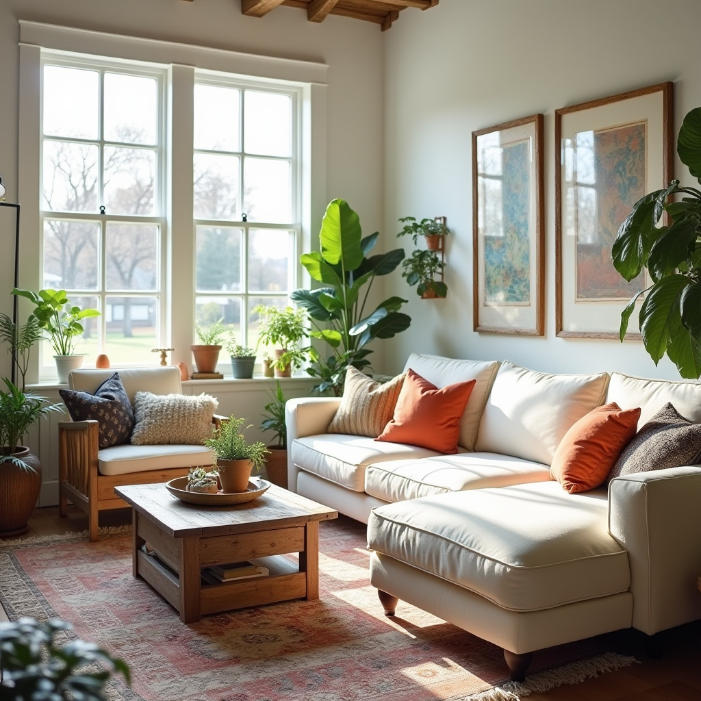 Cozy Farmhouse Living Room 19