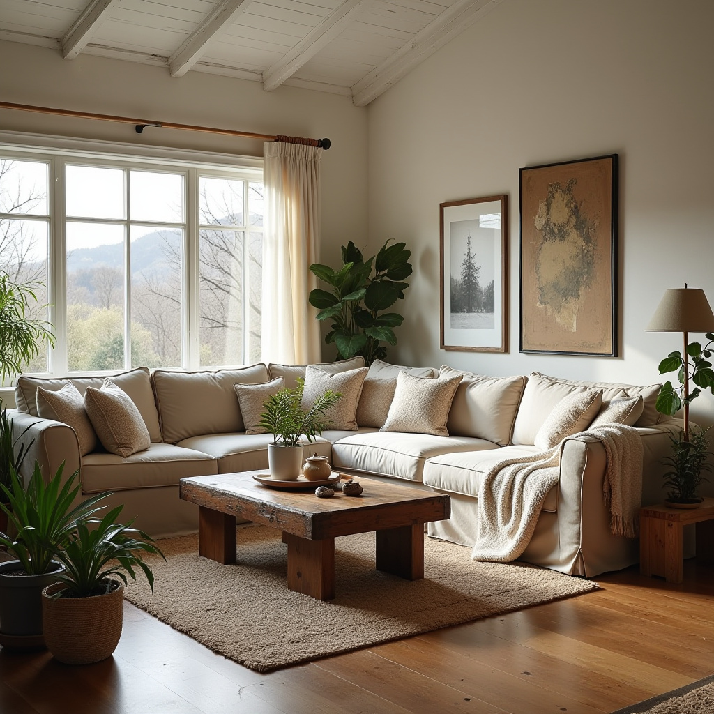 Cozy Farmhouse Living Room 26