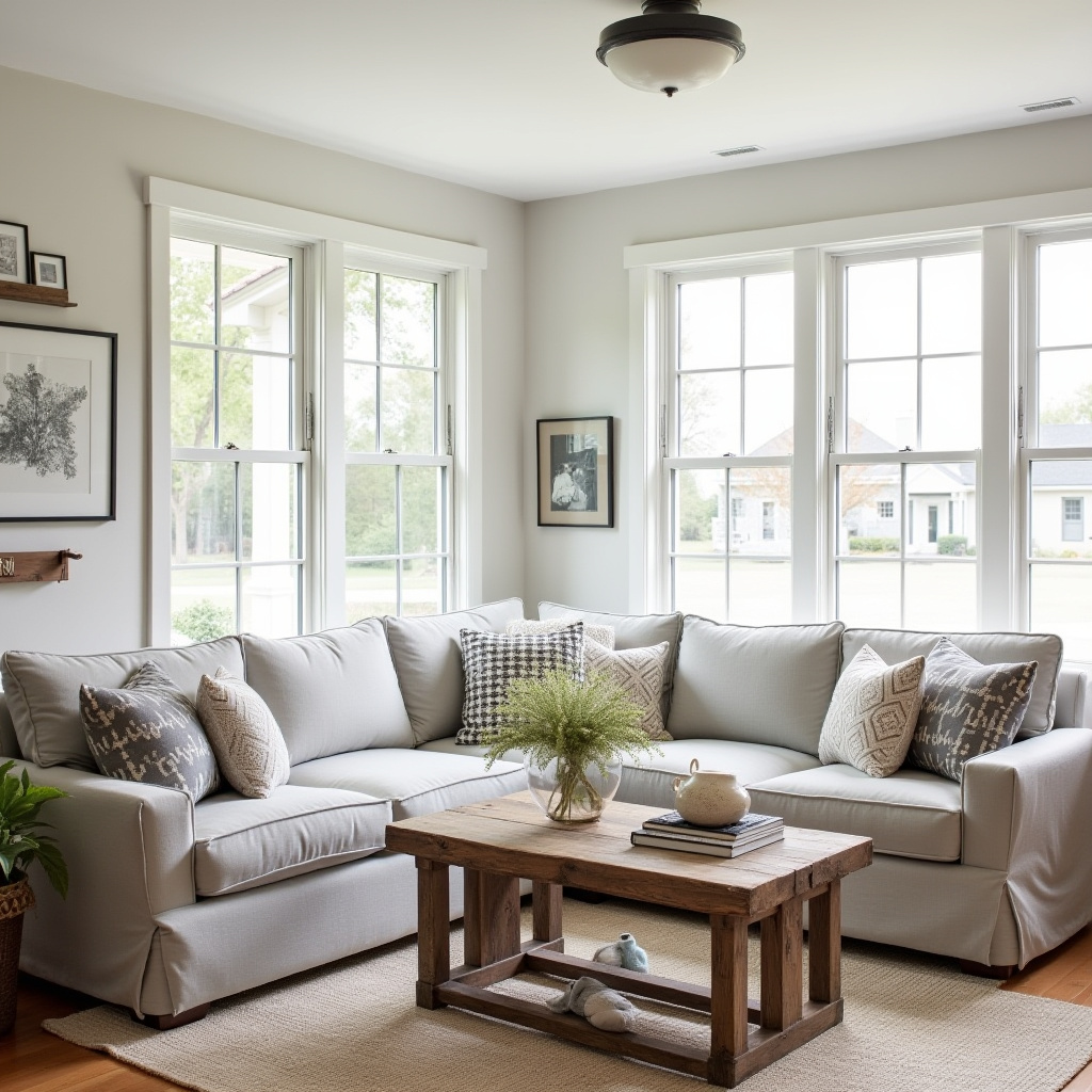 Cozy Farmhouse Living Room 29