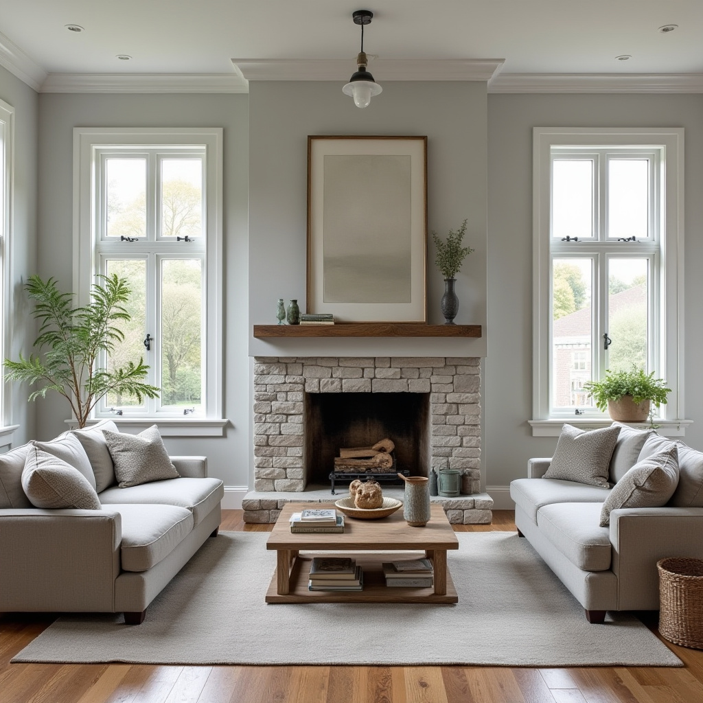 Cozy Farmhouse Living Room 4