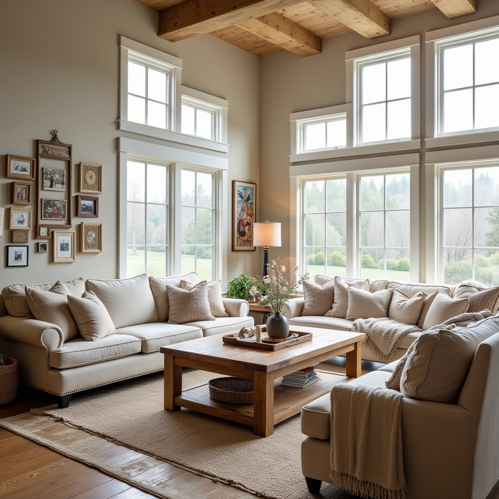 Cozy Farmhouse Living Room 6