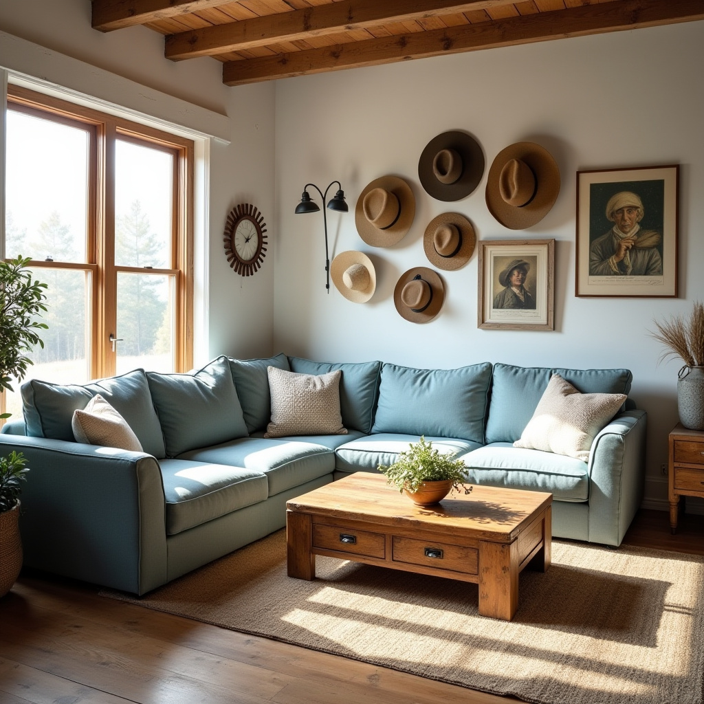 Cozy Farmhouse Living Room 8
