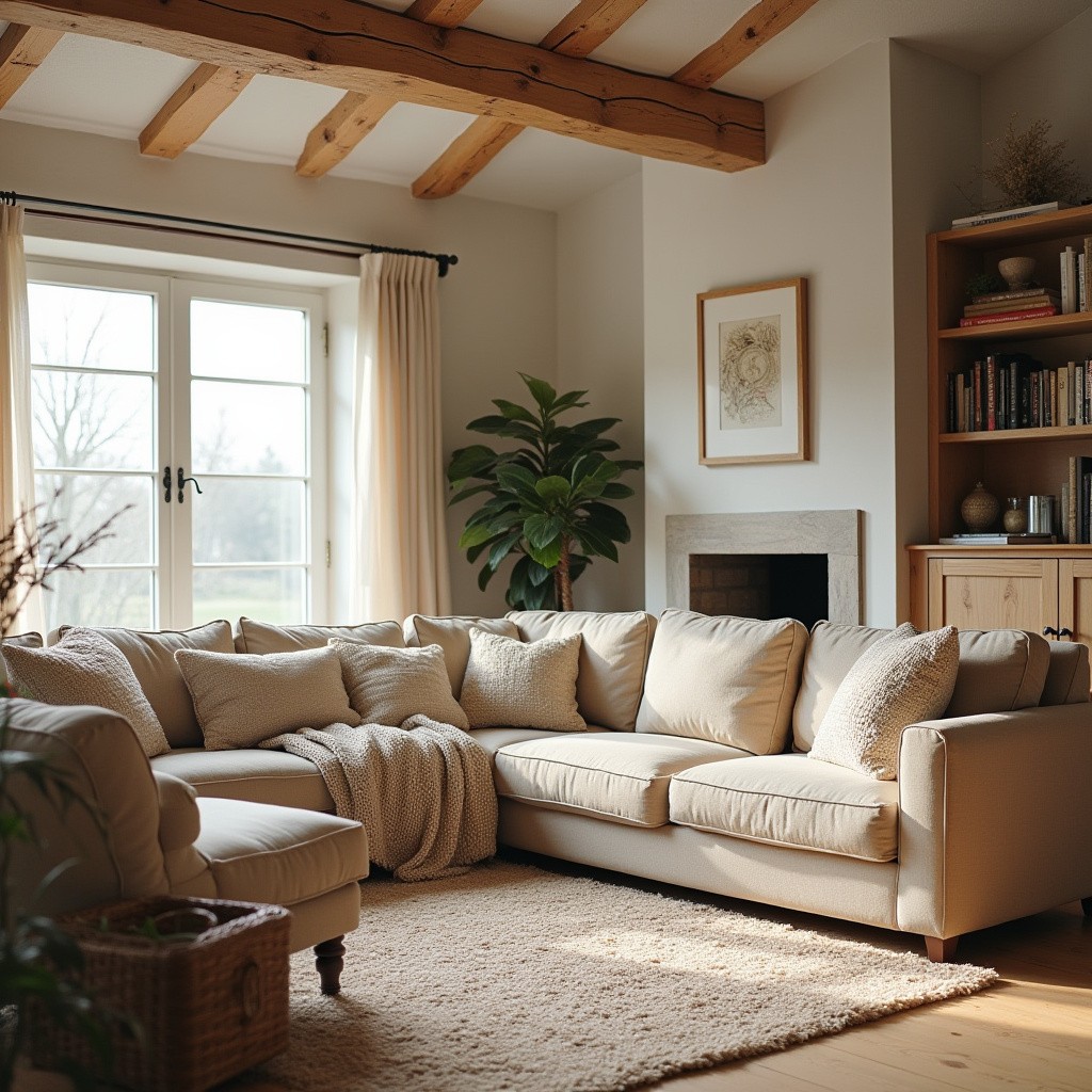 Cozy Farmhouse Living Room 9