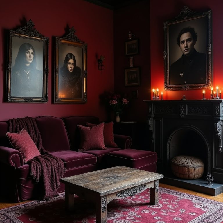 Cozy Gothic Living Room 1