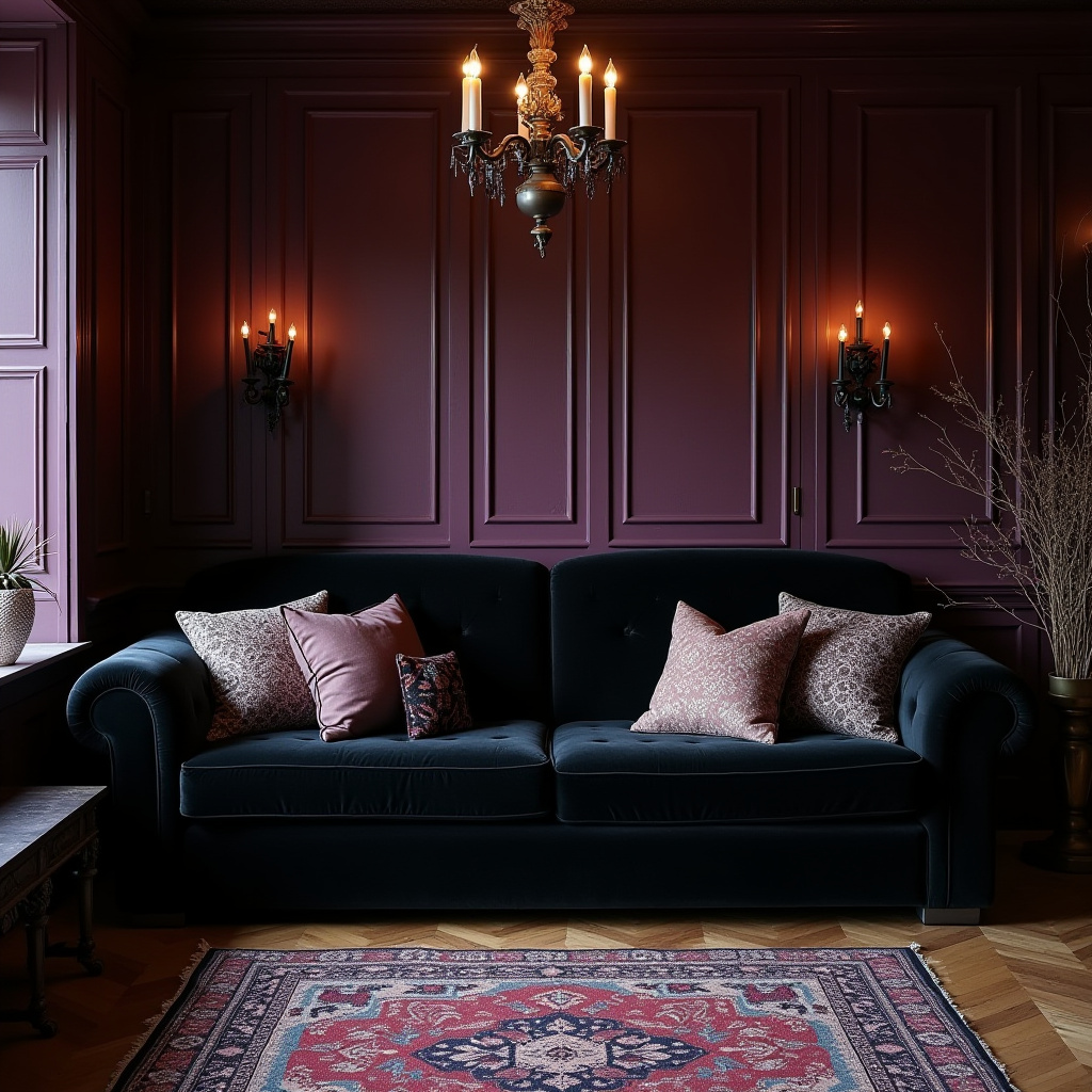 Cozy Gothic Living Room 11