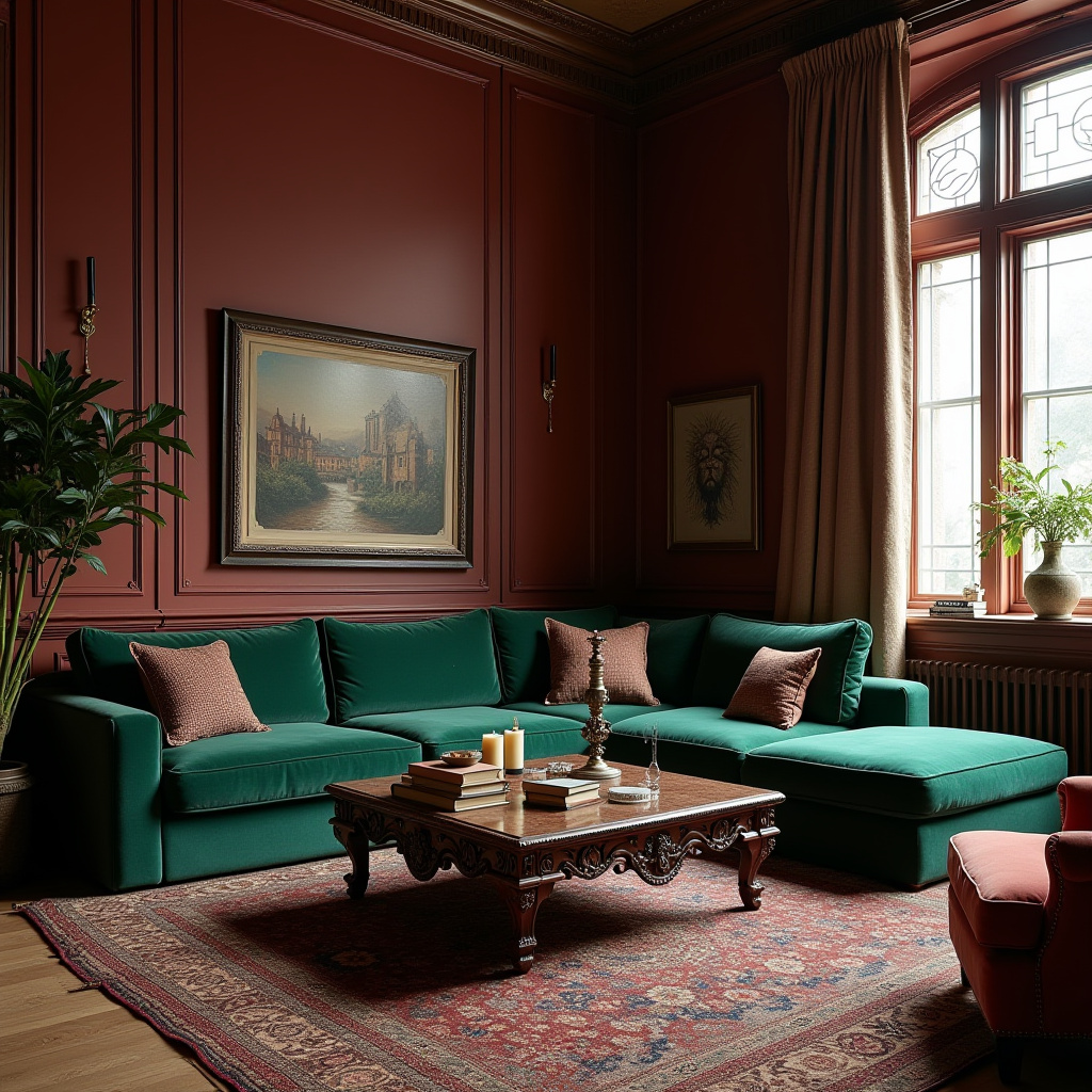 Cozy Gothic Living Room 13