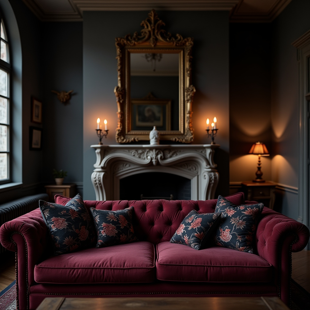 Cozy Gothic Living Room 14