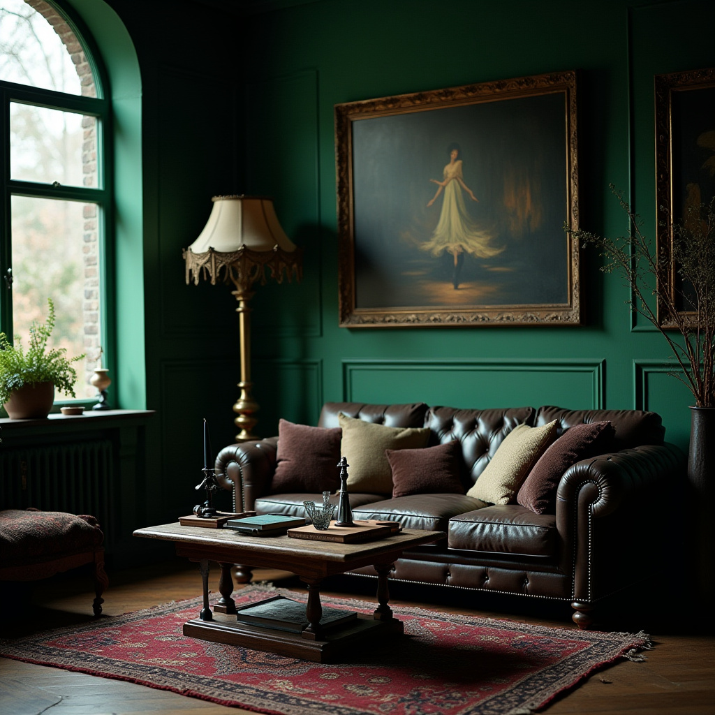 Cozy Gothic Living Room 16