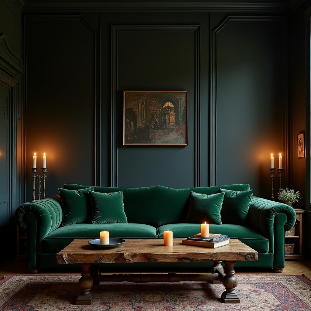 Cozy Gothic Living Room 23